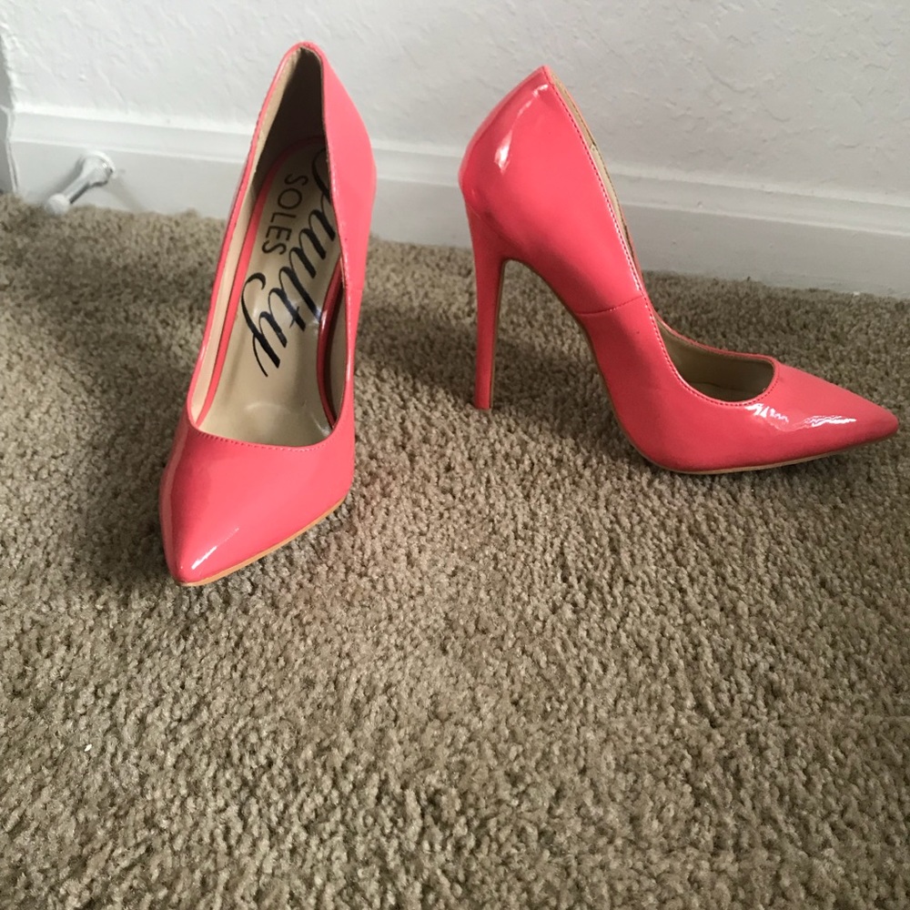 Bright pink heels
